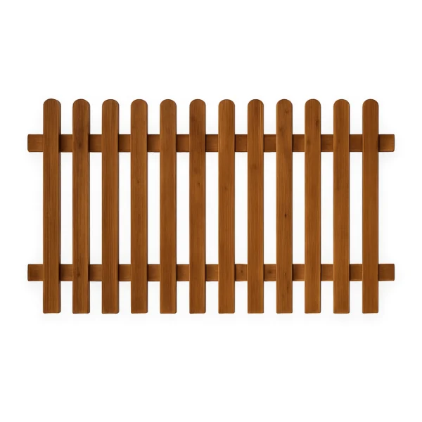 1.2m tall round top picket fence panel