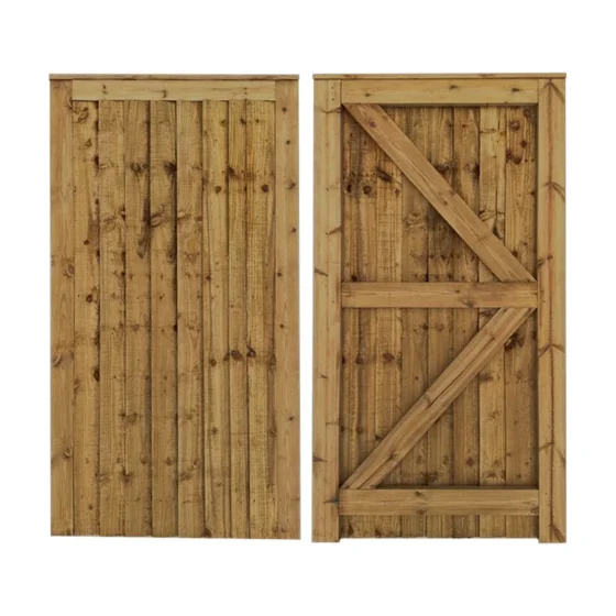 1.75m high close board garden gates