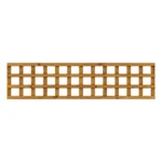 6FT x 18 Inch Traditional Square Trellis Panel - Treated Brown