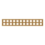 6FT x 1FT Traditional Square Trellis Panel - Treated Brown