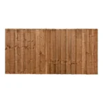 6FT x 3FT Closeboard Fence Panel - Pressure Treated Brown