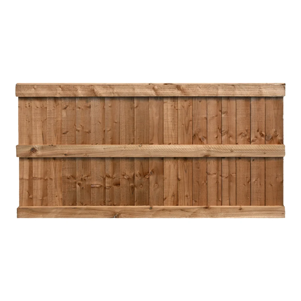 6FT x 3FT Closeboard Fence Panel - Pressure Treated Brown