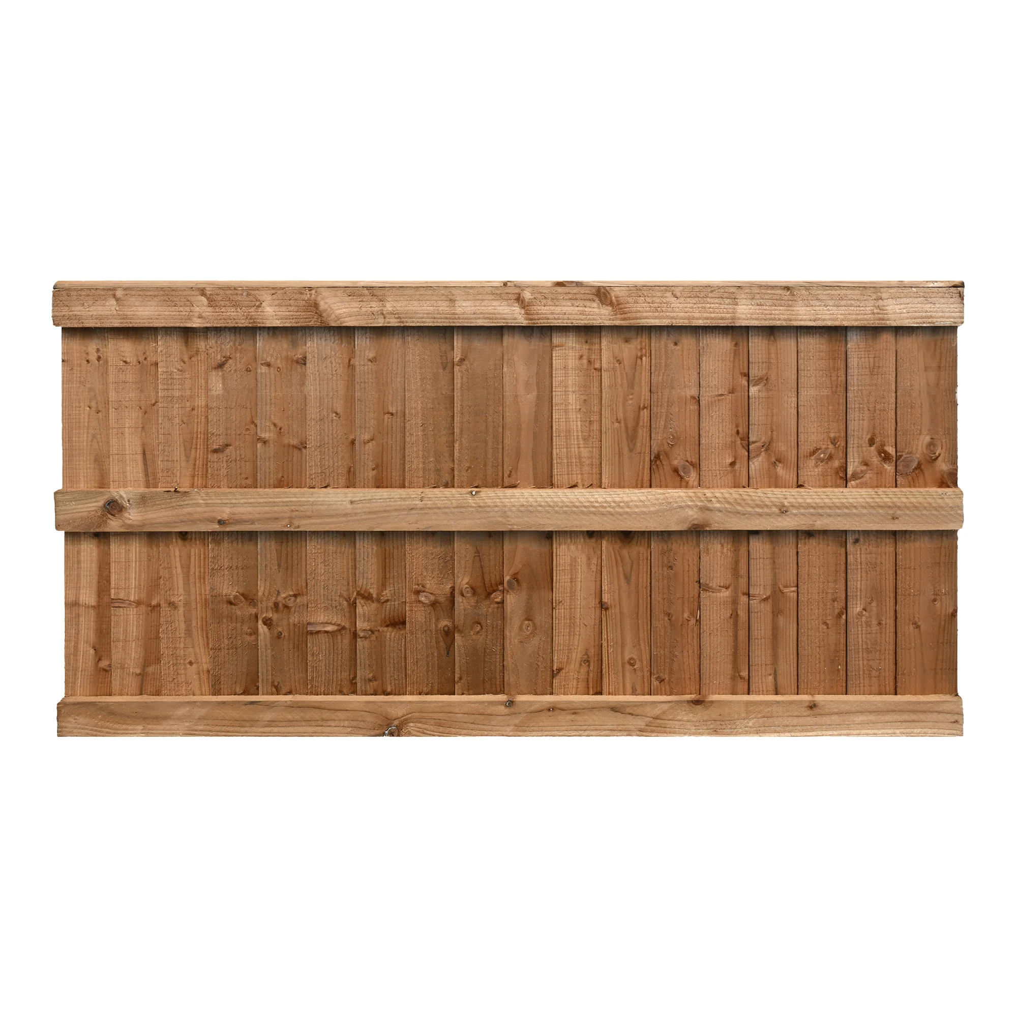 6FT x 3FT Closeboard Fence Panel - Pressure Treated Brown - Image 2