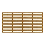 6FT x 3FT Slatted Horizontal Trellis Panel - Treated Brown