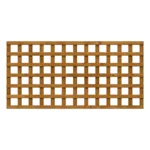 6FT x 3FT Traditional Square Trellis Panel – Treated Brown