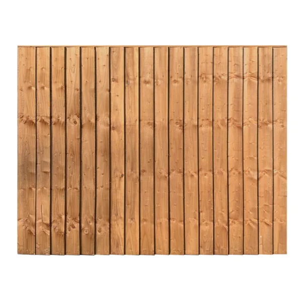 4ft 6in x 6ft closeboard fence panel front view