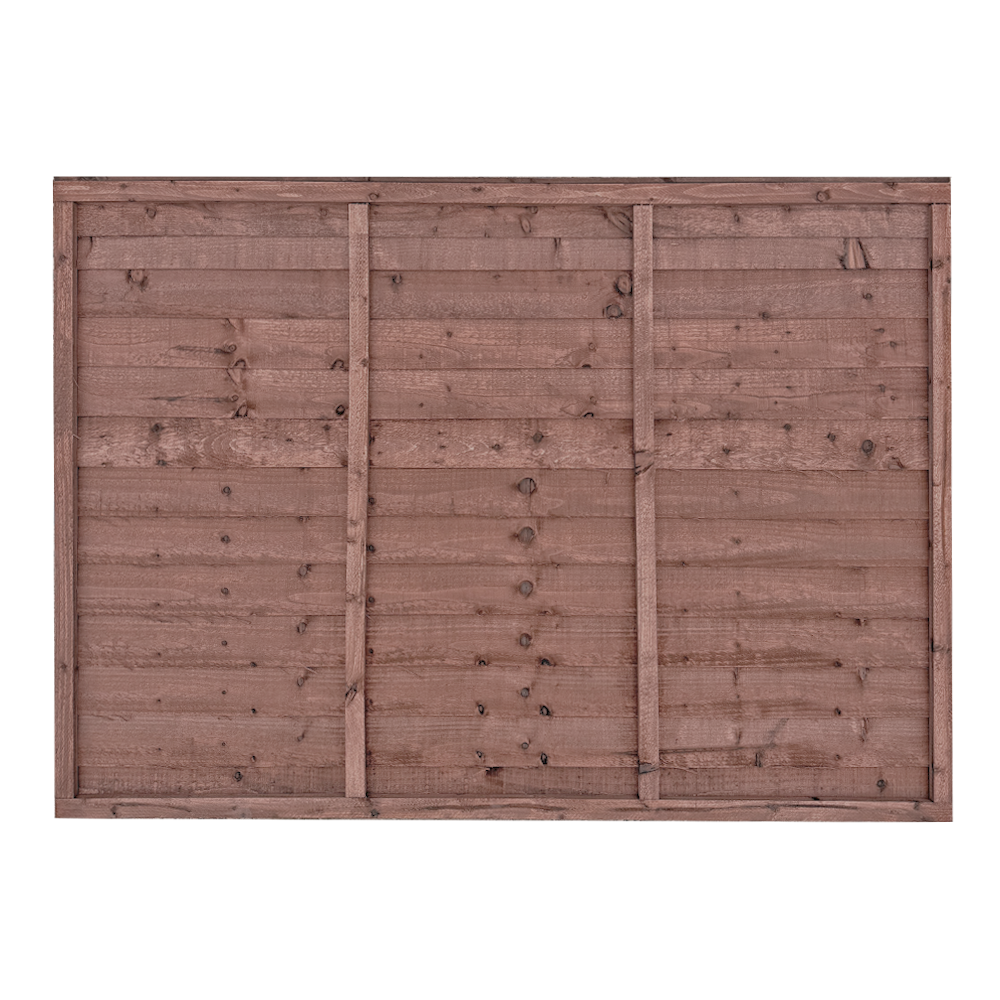 front view 4ft x 6ft lap fence panel