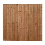 6FT x 5FT 6 Inch Closeboard Fence Panel - Pressure Treated Brown