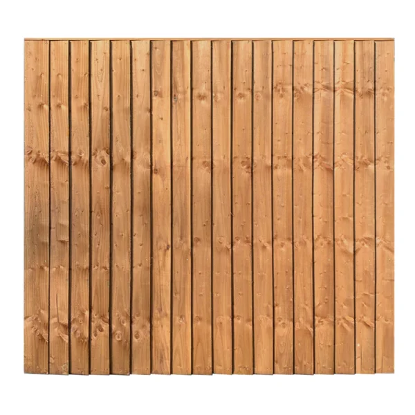 5ft 6in x 6ft closeboard fence panel front view