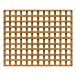6FT x 5FT Traditional Square Trellis Panel - Treated Brown