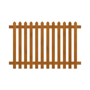 6ft x 4ft picket fence panel front view