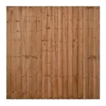 6FT x 6FT Closeboard Fence Panel - Pressure Treated Brown