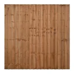 6FT x 6FT Closeboard Fence Panel - Pressure Treated Brown