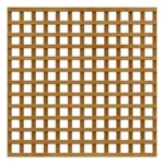 6FT x 6FT Traditional Square Trellis Panel - Treated Brown