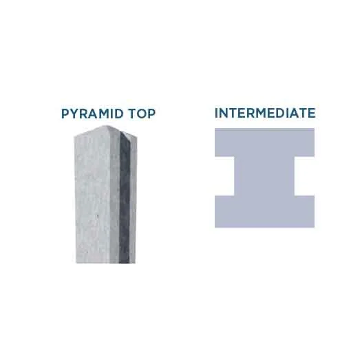 6ft (1.8m) Concrete Fence Post Intermediate - Lightweight - Image 2