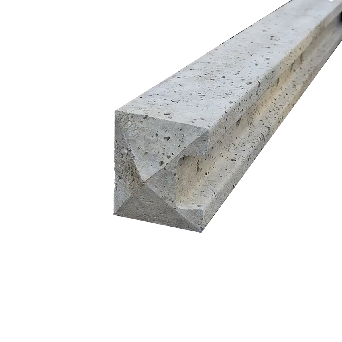 6ft concrete slotted end post - lightweight