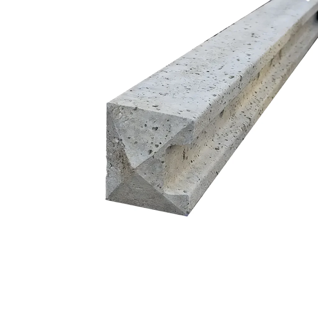 7ft concrete slotted end post - lightweight