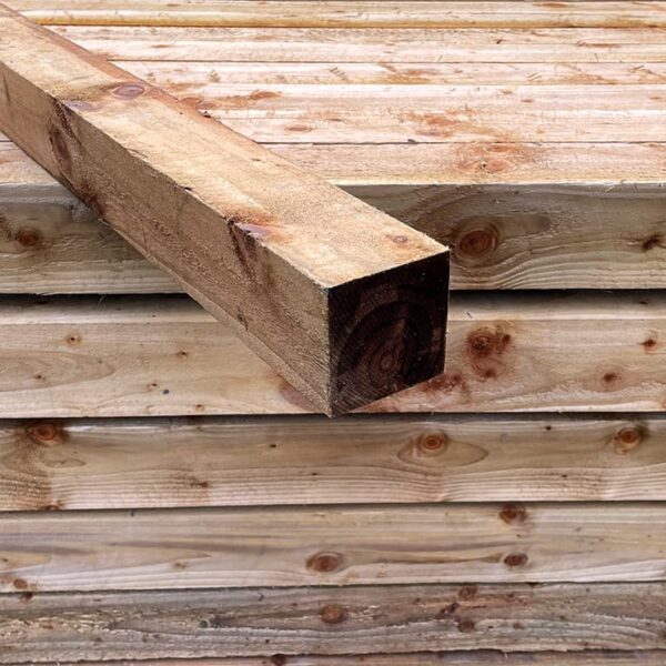 75mm wooden fence post