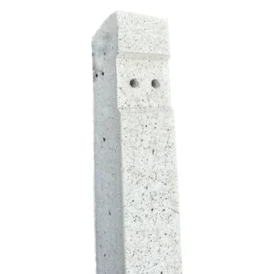 recessed concrete post