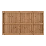 6ft x 3FT 6 Inch Framed Closeboard Fence Panel - Pressure Treated Brown