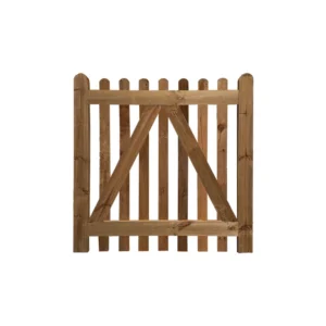 round top picket gate rear